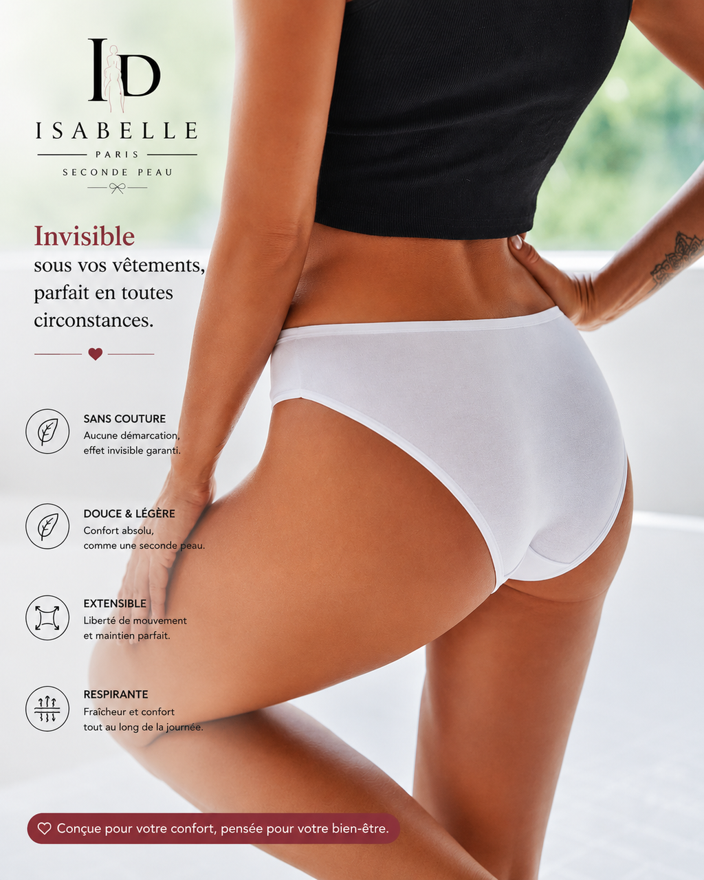 Culotte Invisible Sans Coutures – Lot de 3