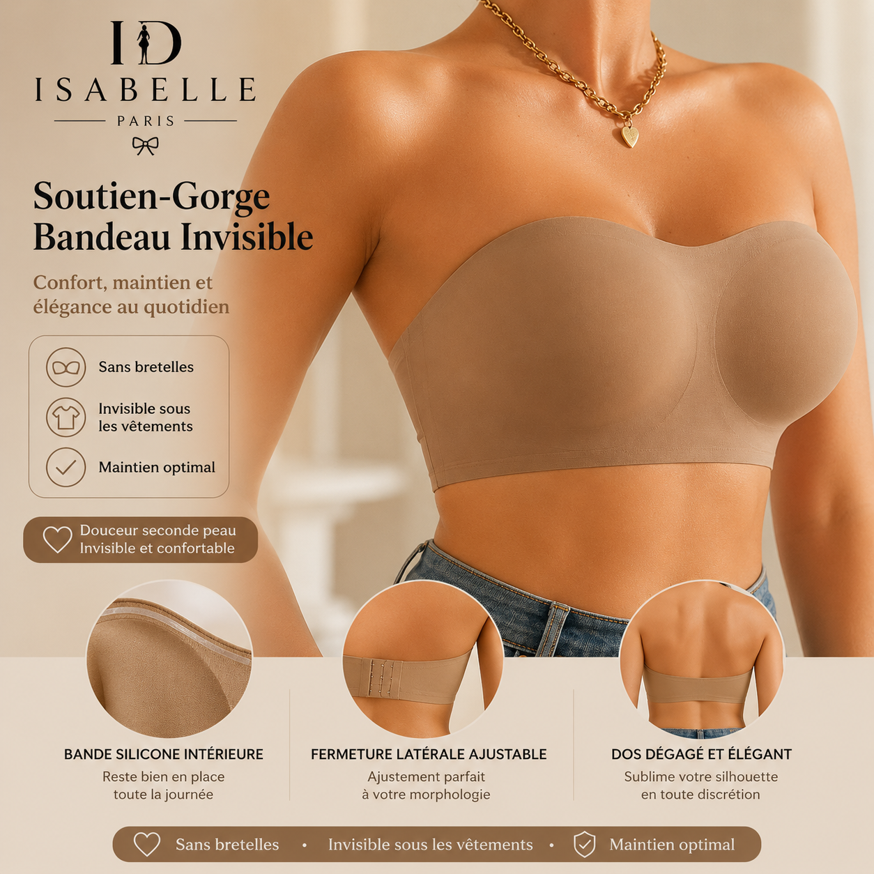 strapless bra