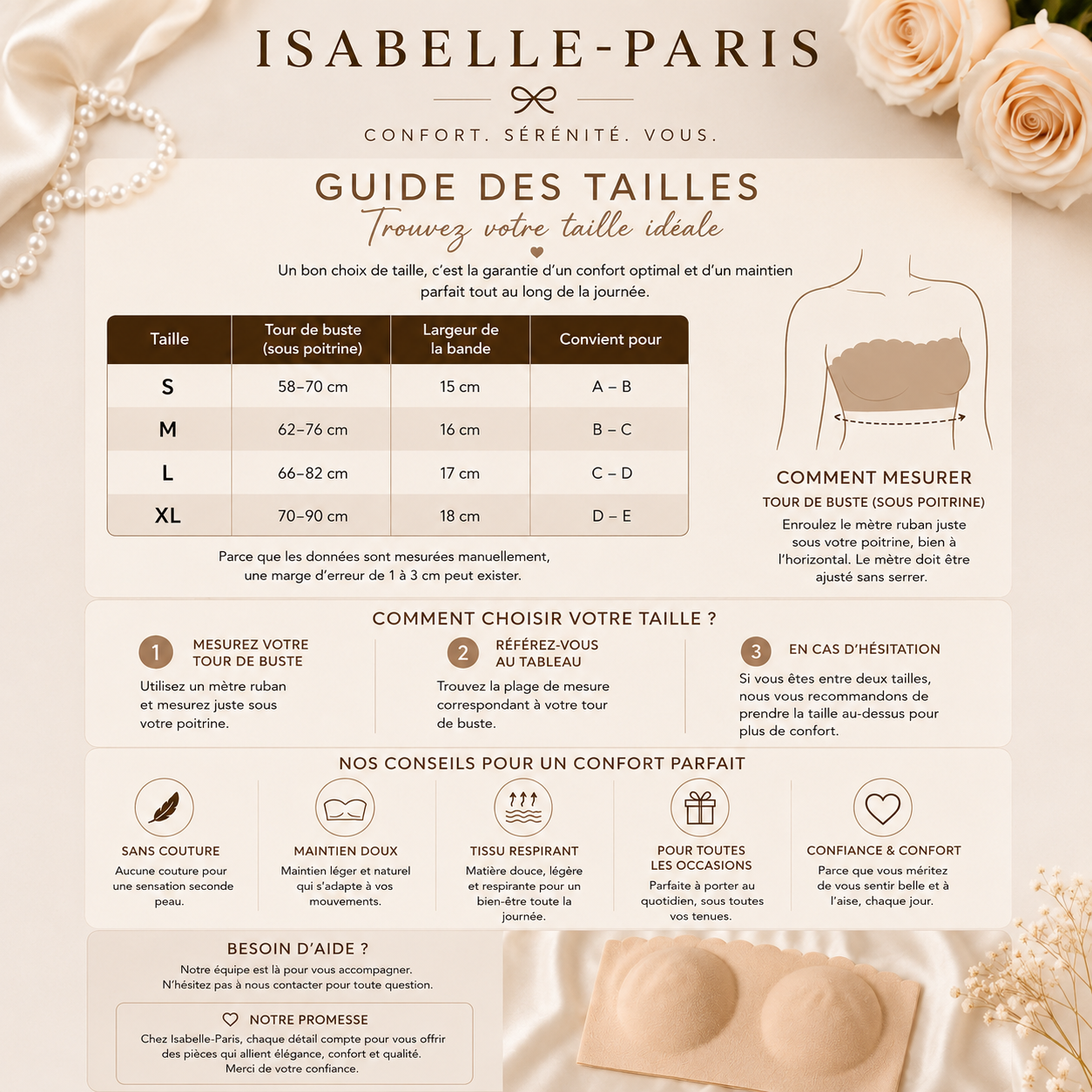 soutien-Gorge Bandeau Sans Couture