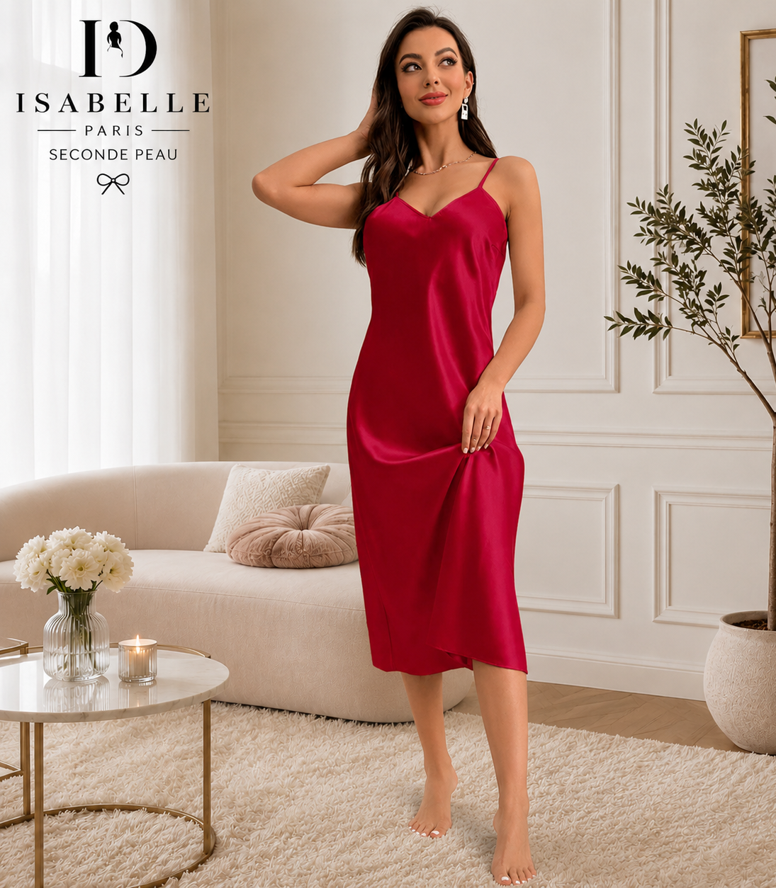Satin Nightgown – Isabelle Paris